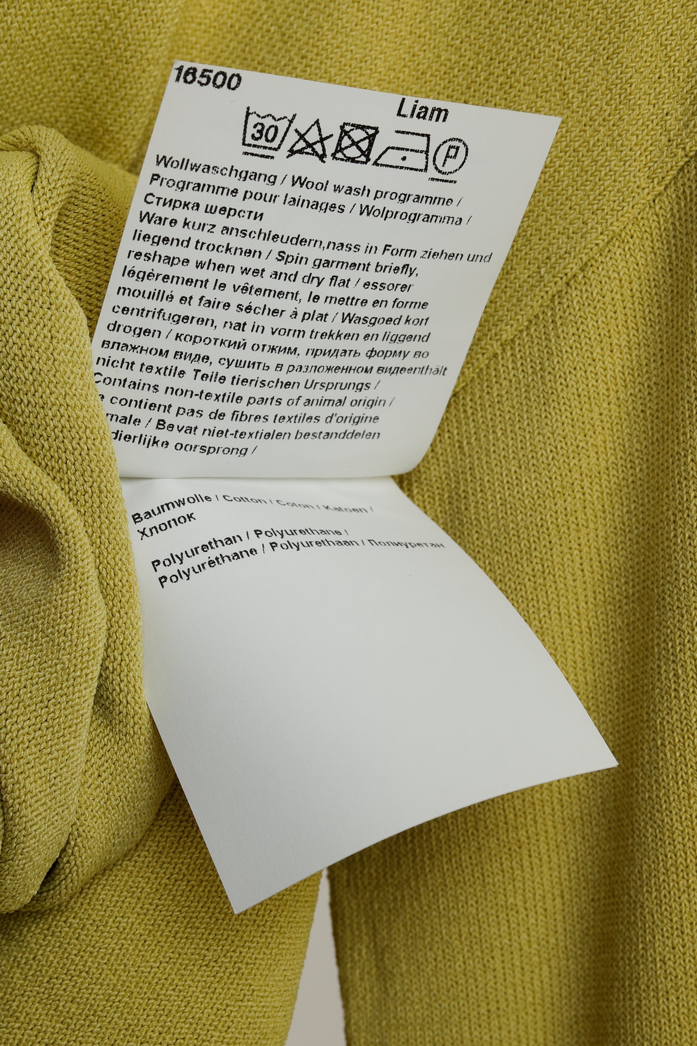 Annette Gortz SS/13 Liam Yellow Cotton-Blend Front-Zip Sweater