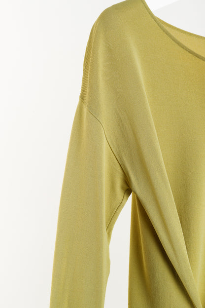 Annette Gortz SS/13 Liam Yellow Cotton-Blend Front-Zip Sweater