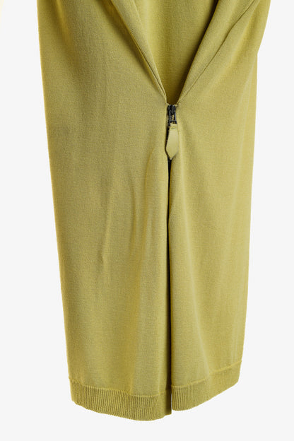 Annette Gortz SS/13 Liam Yellow Cotton-Blend Front-Zip Sweater