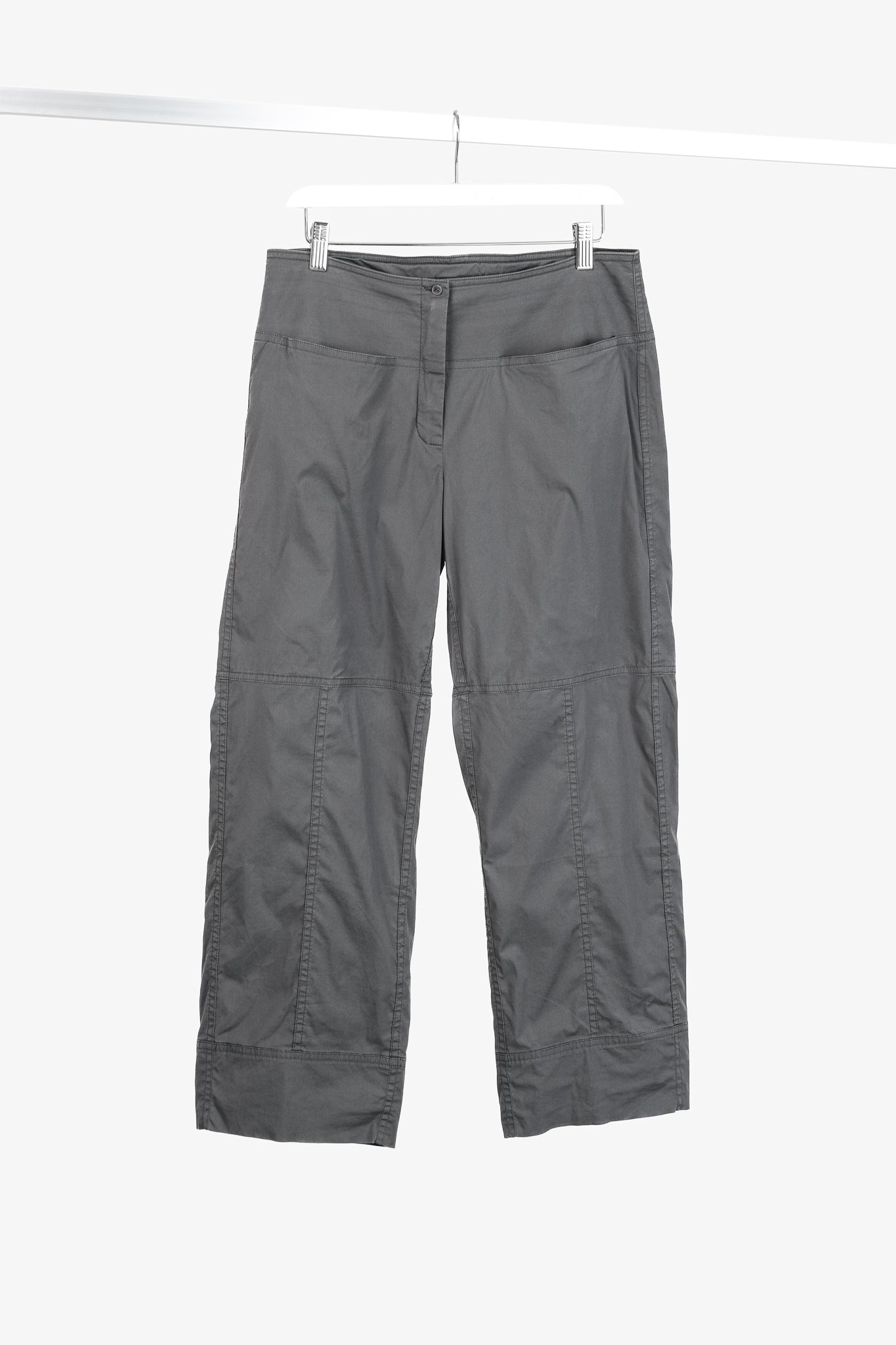 Annette Gortz SS/11 Mao Grey Cotton-Poplin Cropped Pants