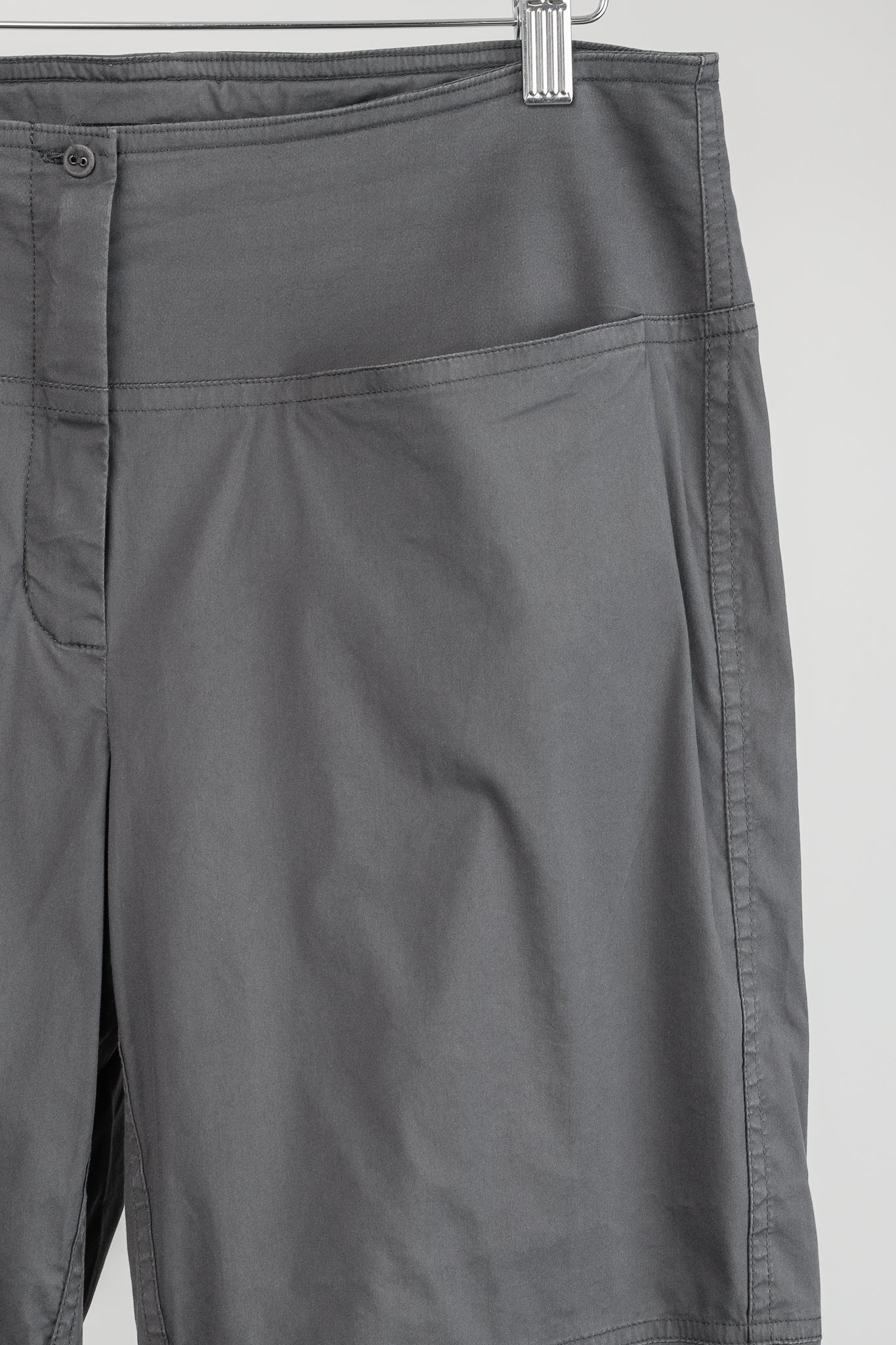 Annette Gortz SS/11 Mao Grey Cotton-Poplin Cropped Pants