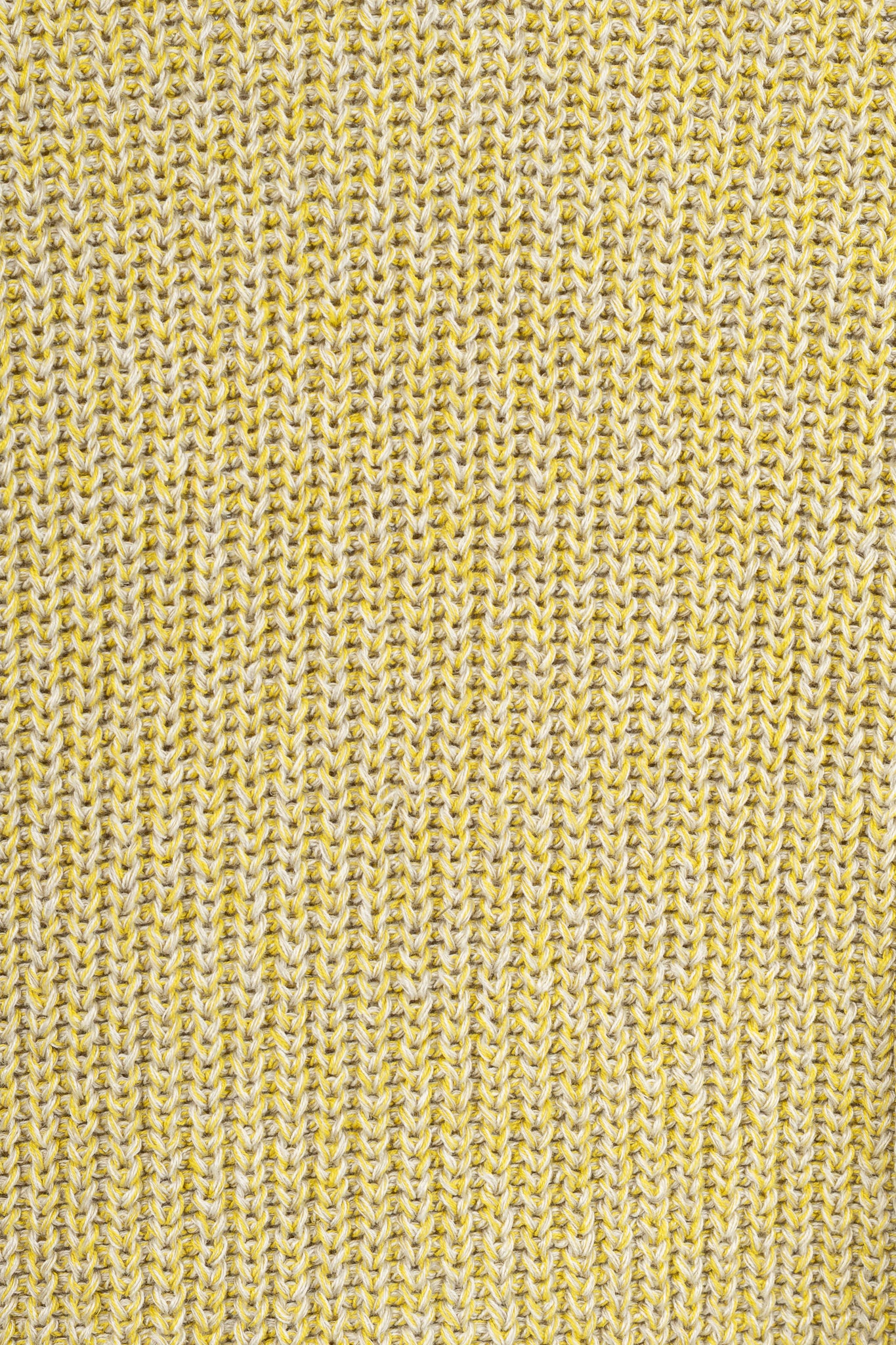 Annette Gortz SS22 Len Yellow Two-Tone Cotton & Linen Sweater