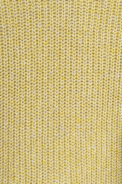 Annette Gortz SS22 Len Yellow Two-Tone Cotton & Linen Sweater