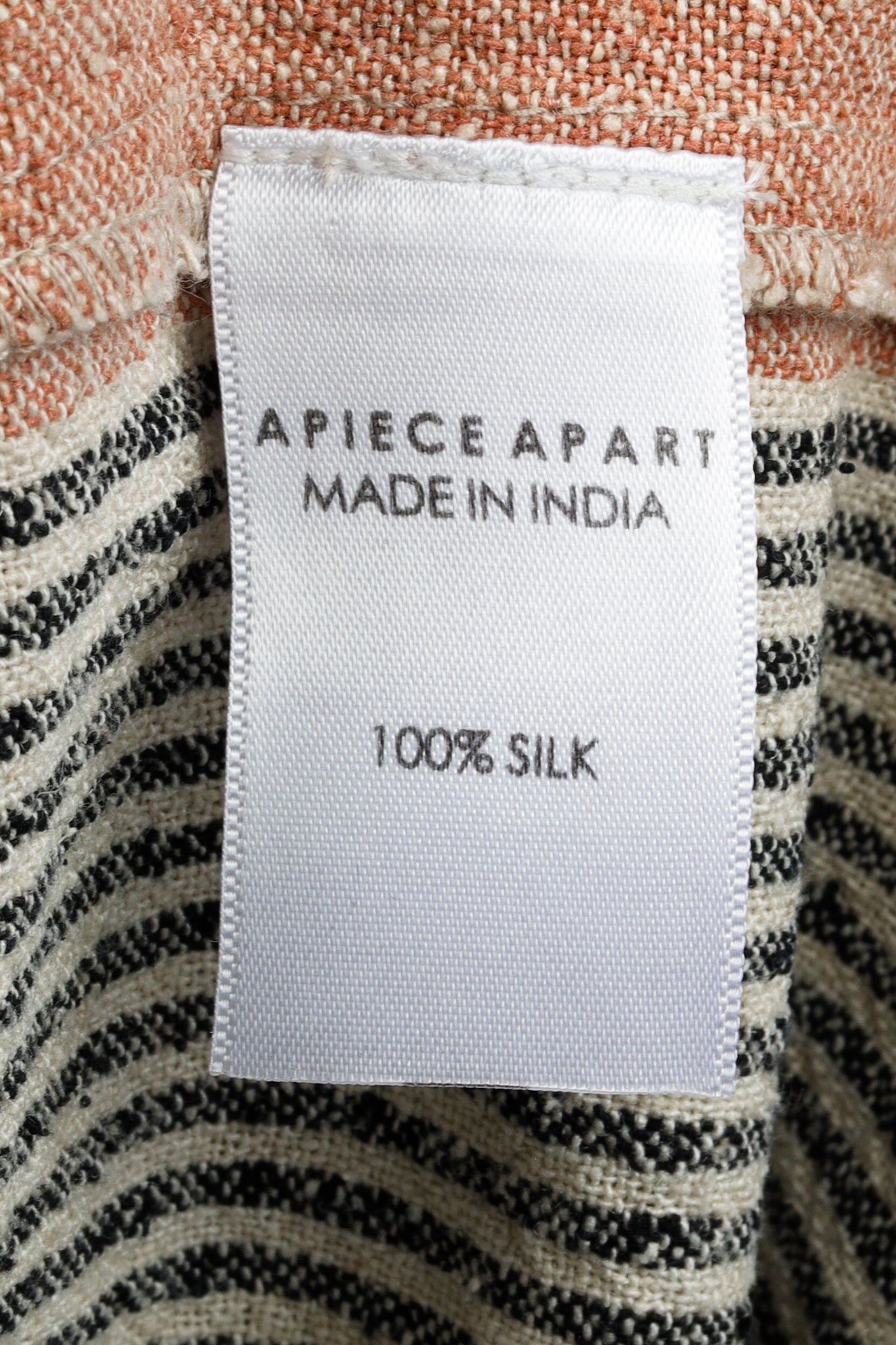 Apiece Apart SS/19 Multicolour Striped Fringe-Trim Kaftan