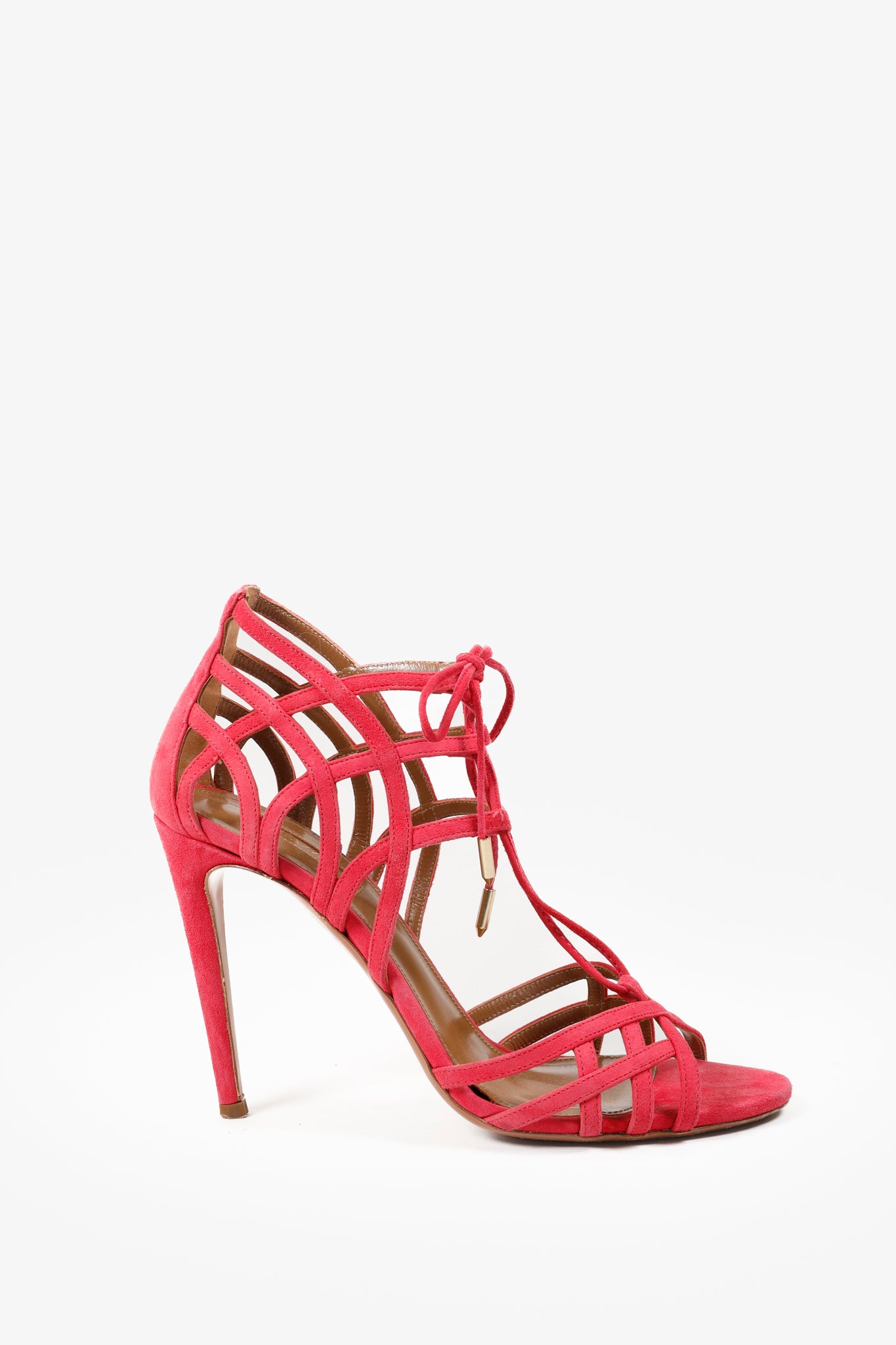 Aquazzura Pink Ginger Sandal 105 Heels