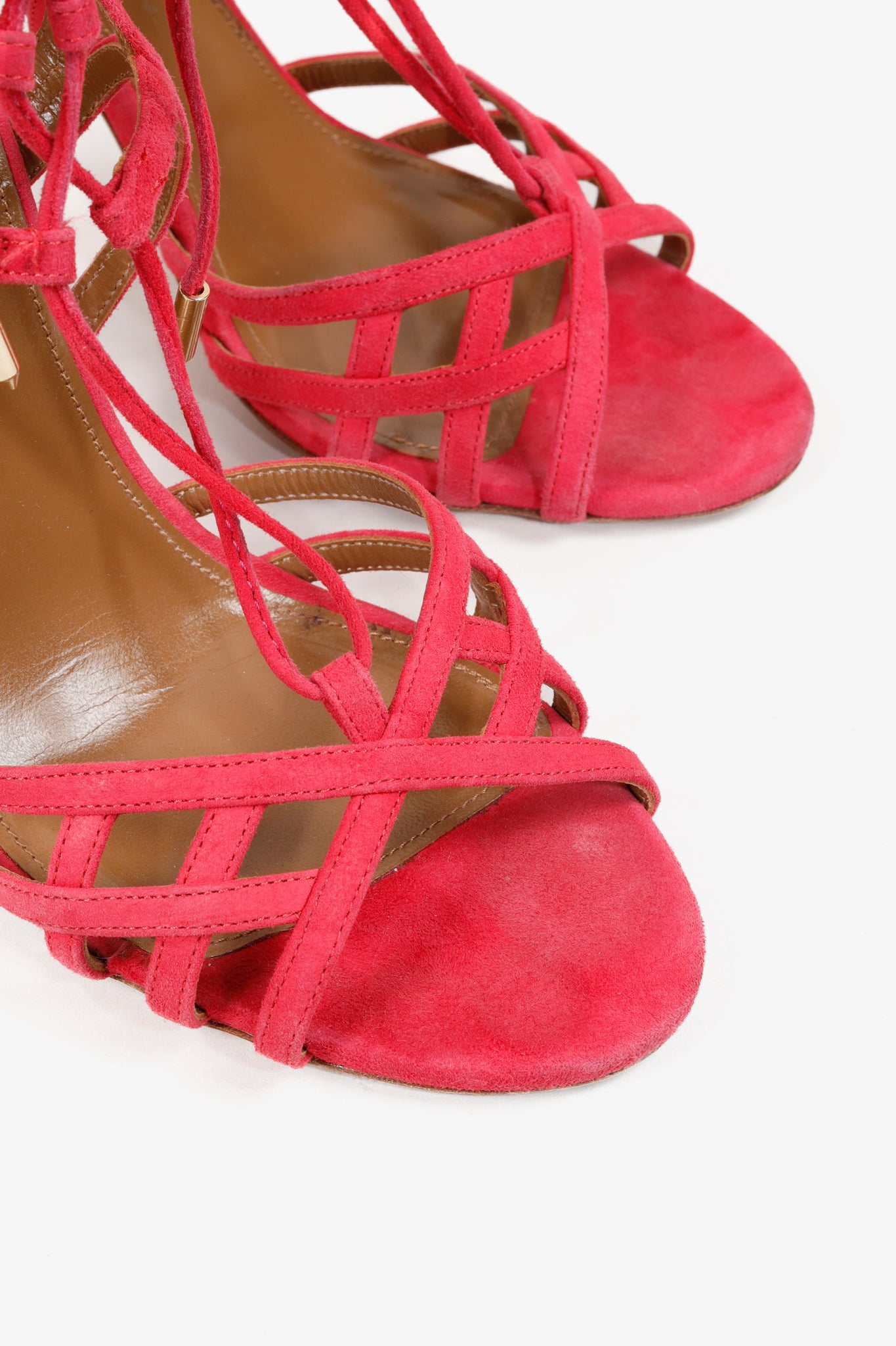 Aquazzura Pink Ginger Sandal 105 Heels