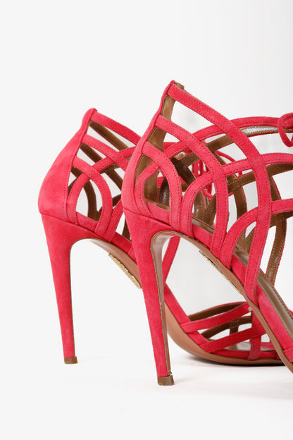 Aquazzura Pink Ginger Sandal 105 Heels