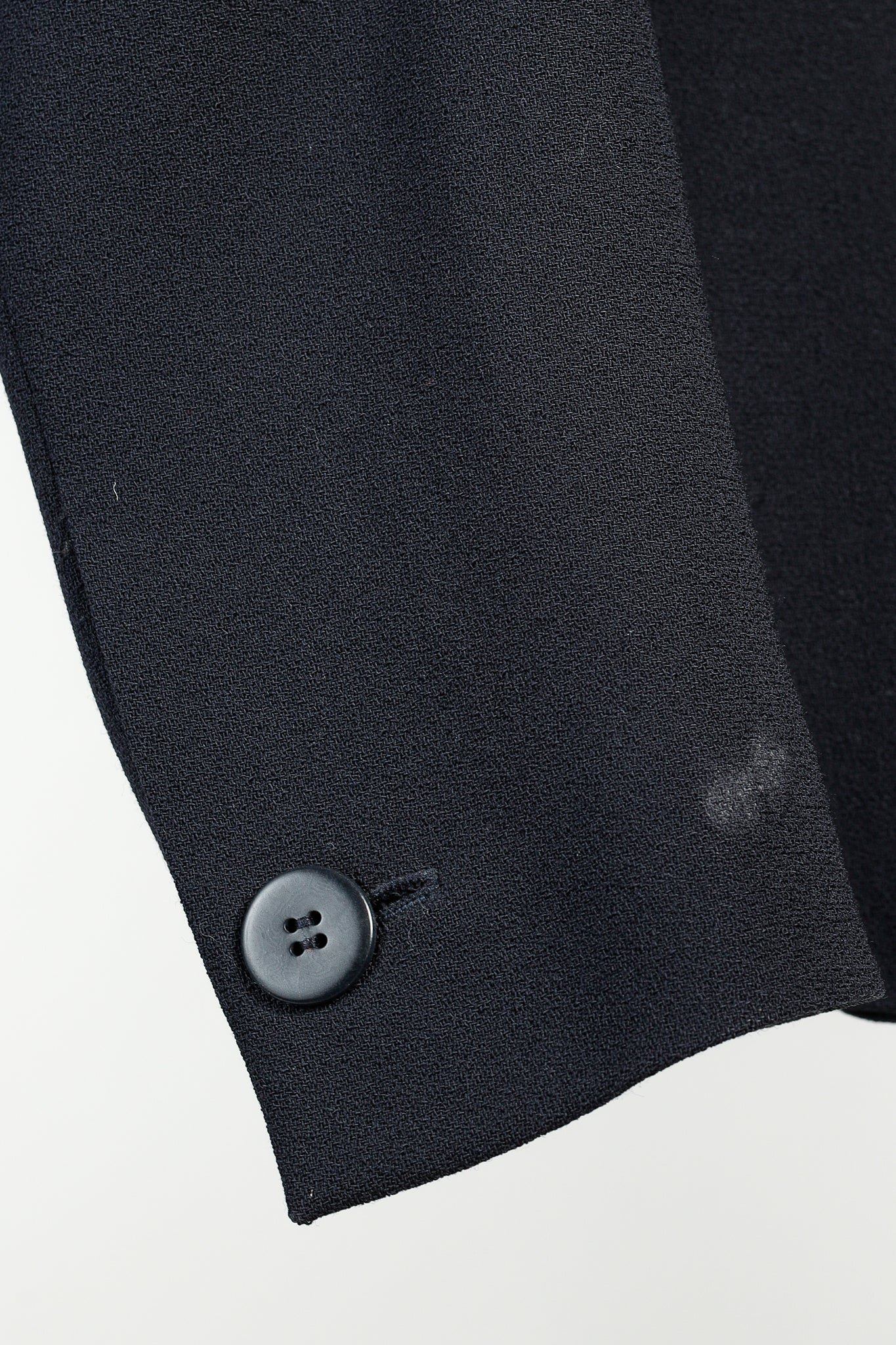 Armani Collezioni 2001 Vintage Minimalist Shawl Collar Navy Wool Blazer