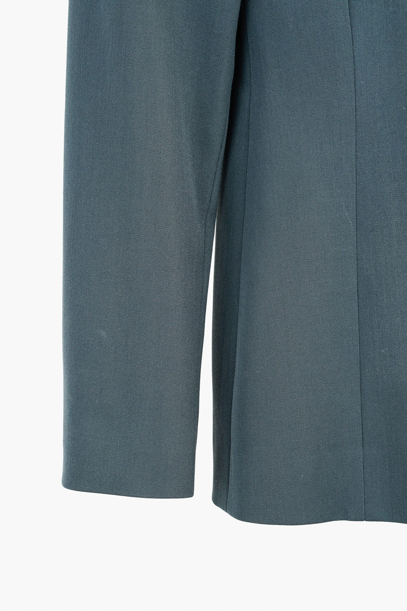 Emporio Armani Minimalist Grey-Green Hidden Button Blazer