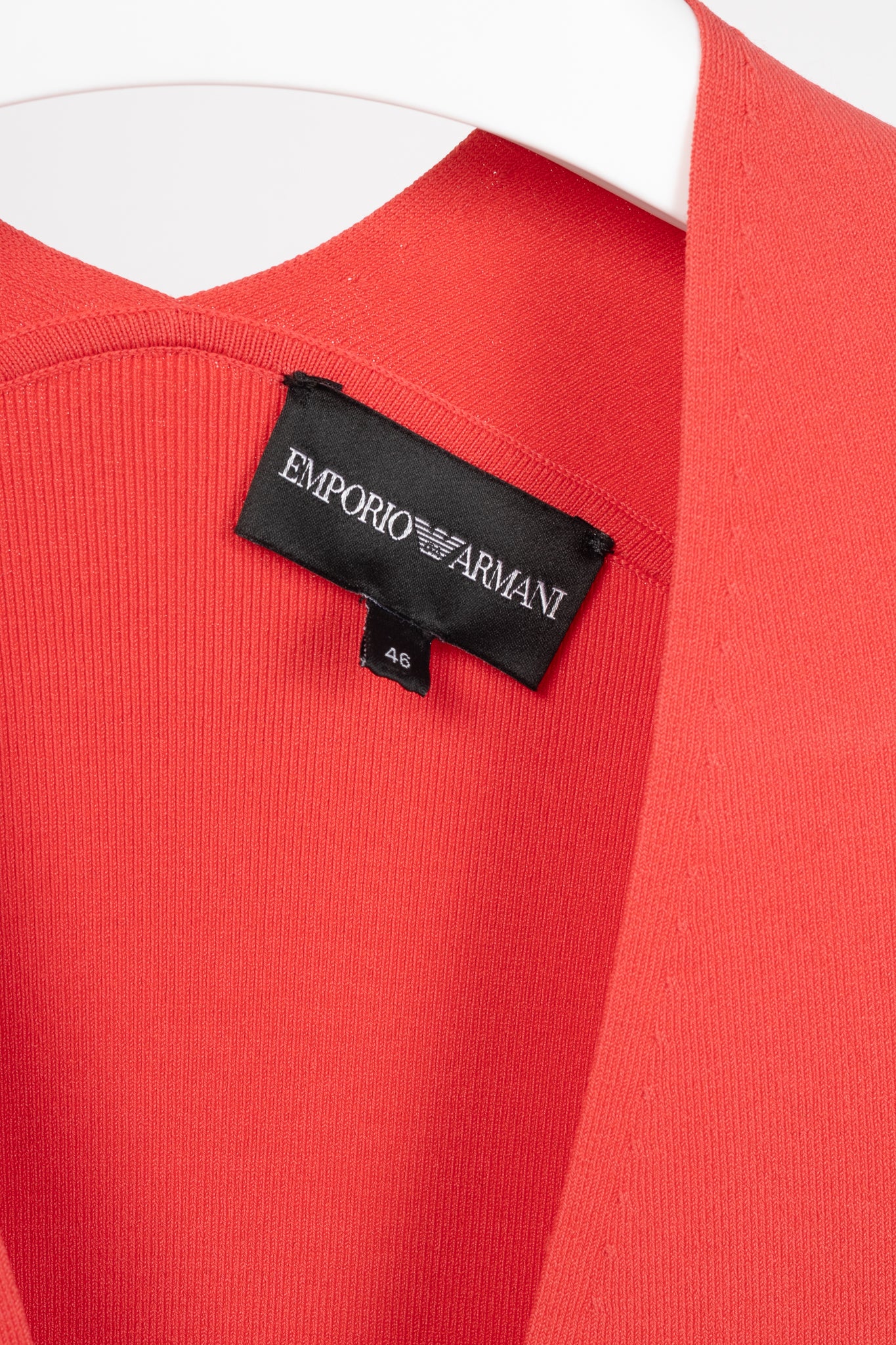 Emporio Armani Coral Knit Double-Breasted Snap Cardigan