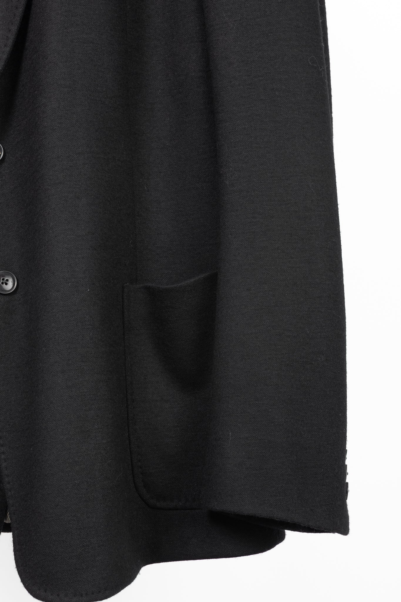 Armani Collezioni Black Wool Flannel Blazer