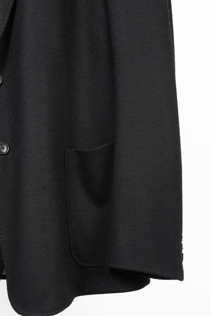 Armani Collezioni Black Wool Flannel Blazer