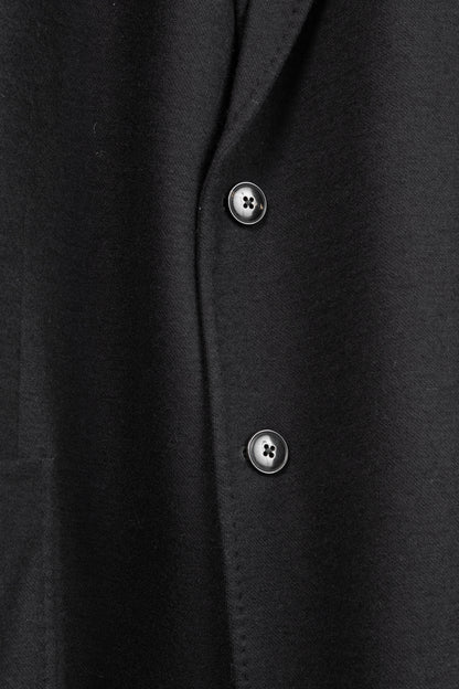 Armani Collezioni Black Wool Flannel Blazer