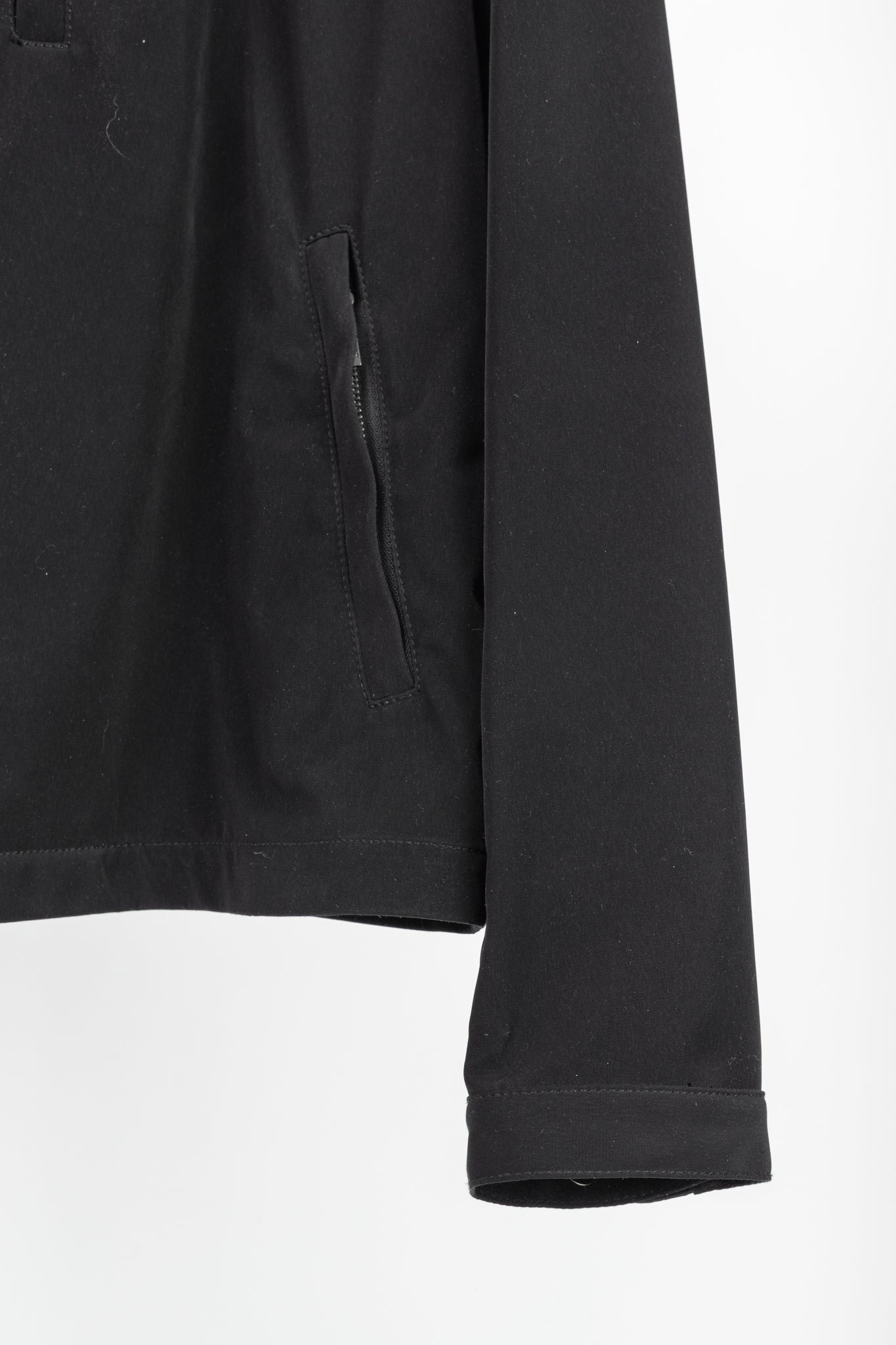 Armani Collezioni Black Water-Repellent Hidden-Hood Jacket