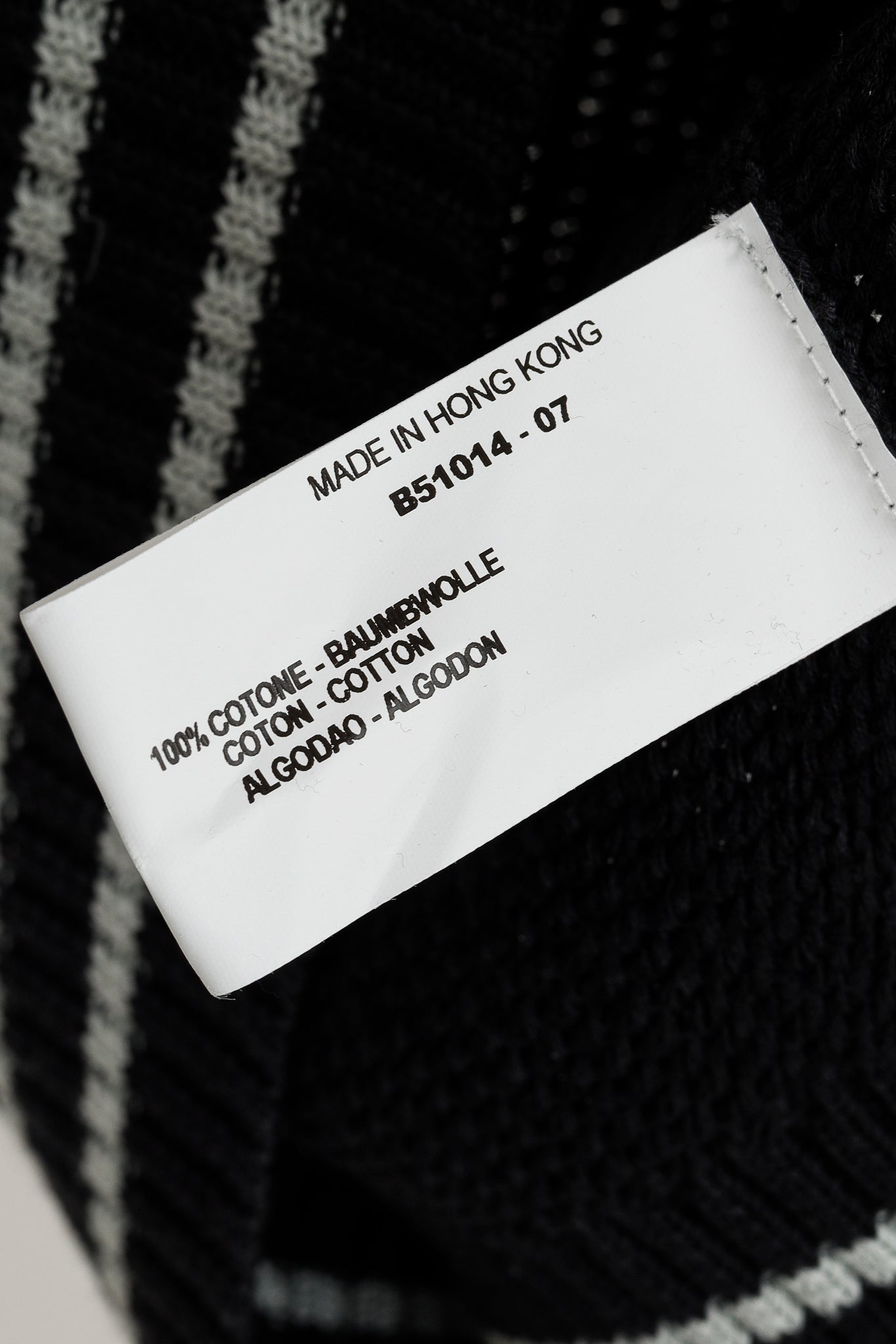 Armani Collezioni Charcoal Cotton-Knit Striped-Accent Zip Jacket