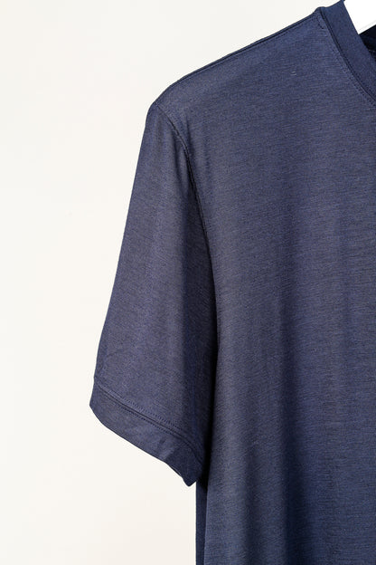 Armani Collezioni Navy Bamboo-Jersey T-Shirt