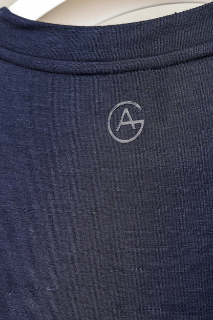 Armani Collezioni Navy Bamboo-Jersey T-Shirt