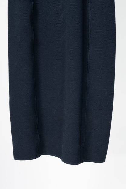 Giorgio Armani Navy Knit Sleeveless Bodycon Dress