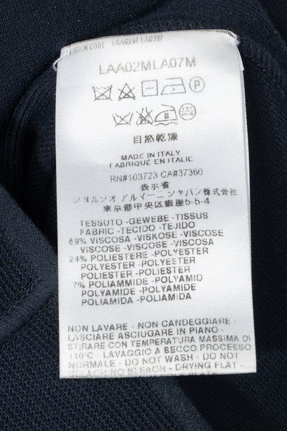 Giorgio Armani Navy Knit Sleeveless Bodycon Dress