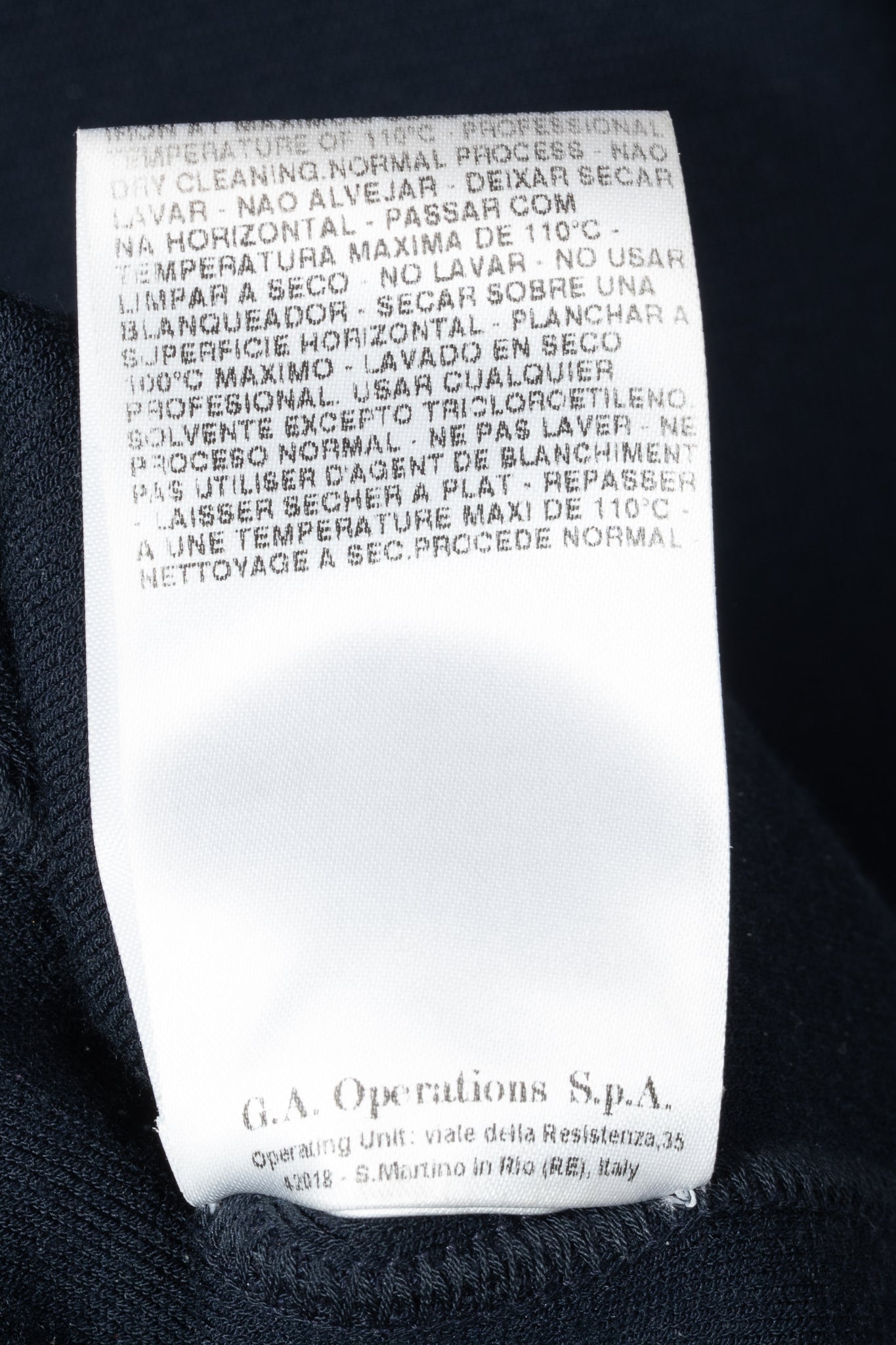 Giorgio Armani Navy Knit Sleeveless Bodycon Dress