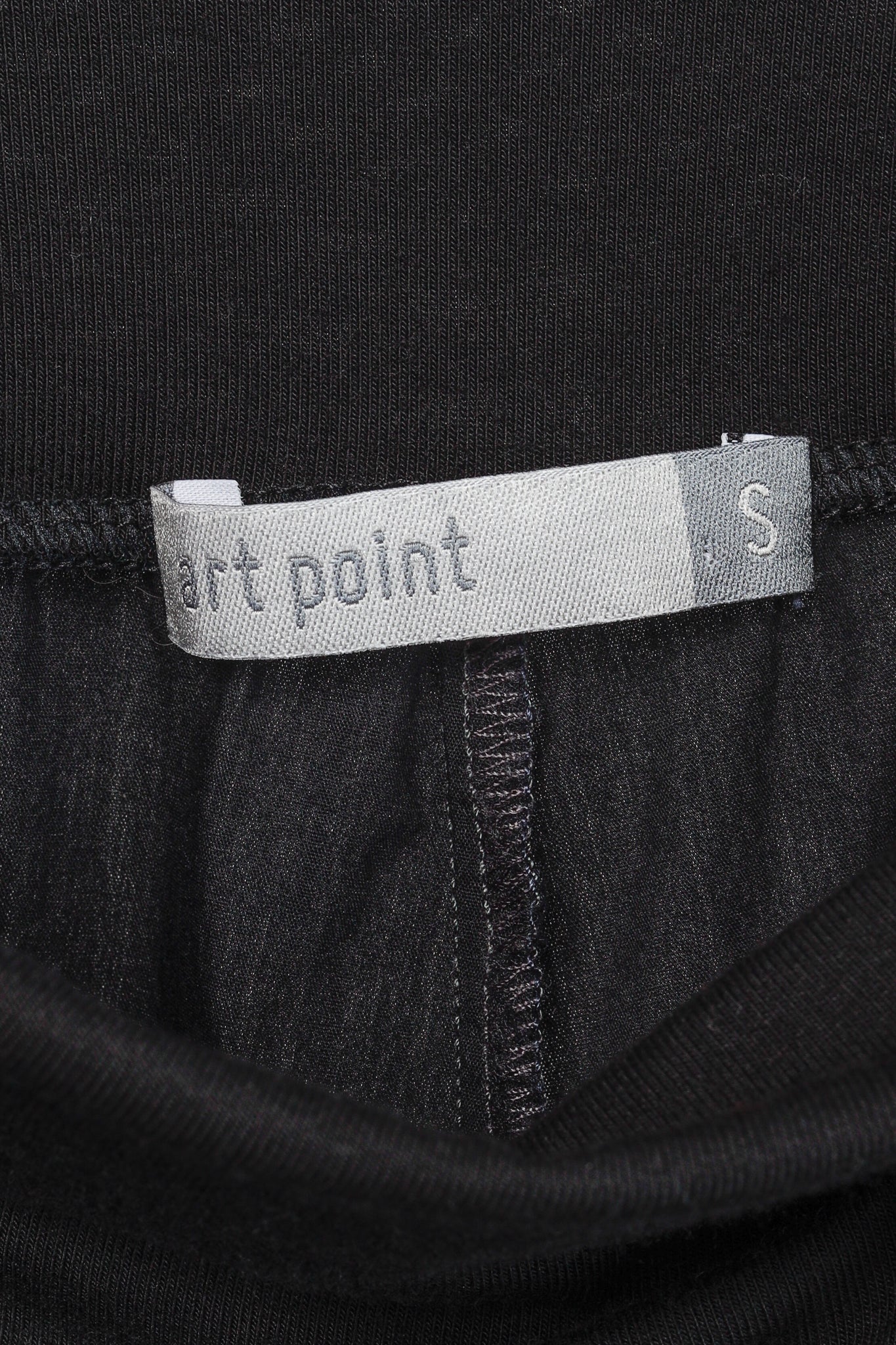 Art Point Grey & Black Cotton Patchwork Cropped Pants