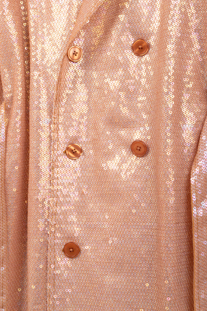 Ashish SS/19 Runway Mirage Sequined Double-Breasted Belted Trench Coat