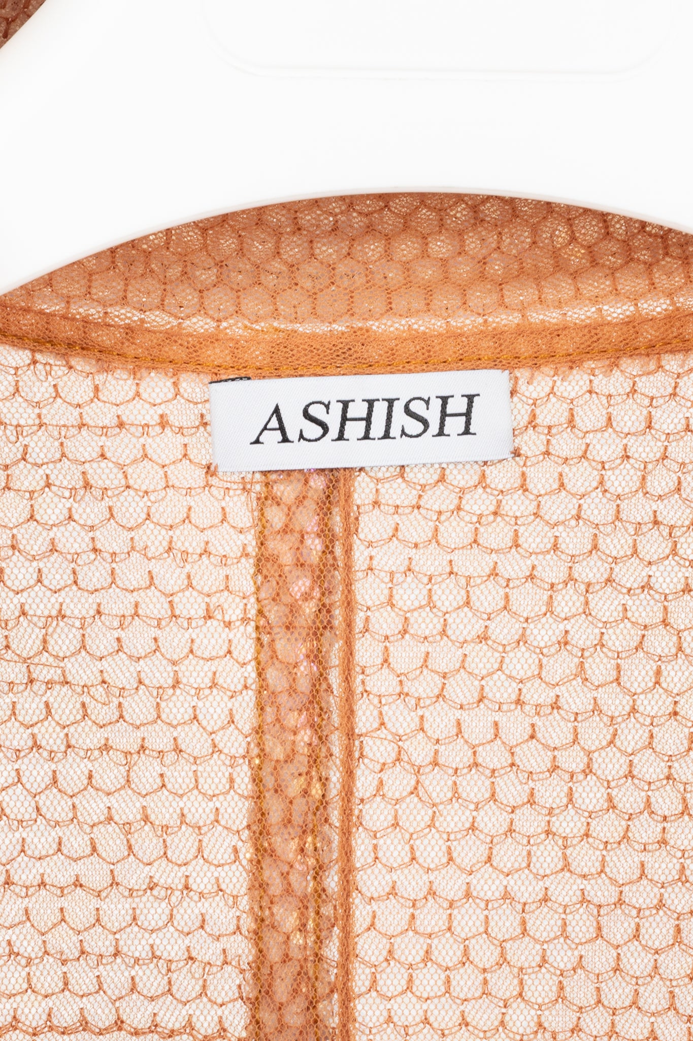 Ashish SS/19 Runway Mirage Sequined Double-Breasted Belted Trench Coat