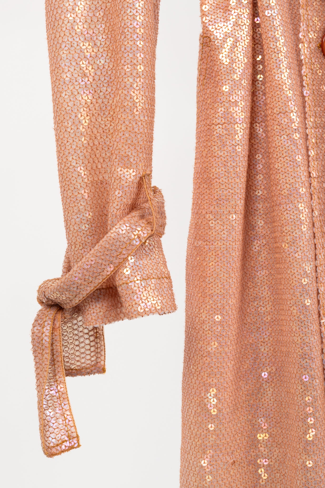 Ashish SS/19 Runway Mirage Sequined Double-Breasted Belted Trench Coat