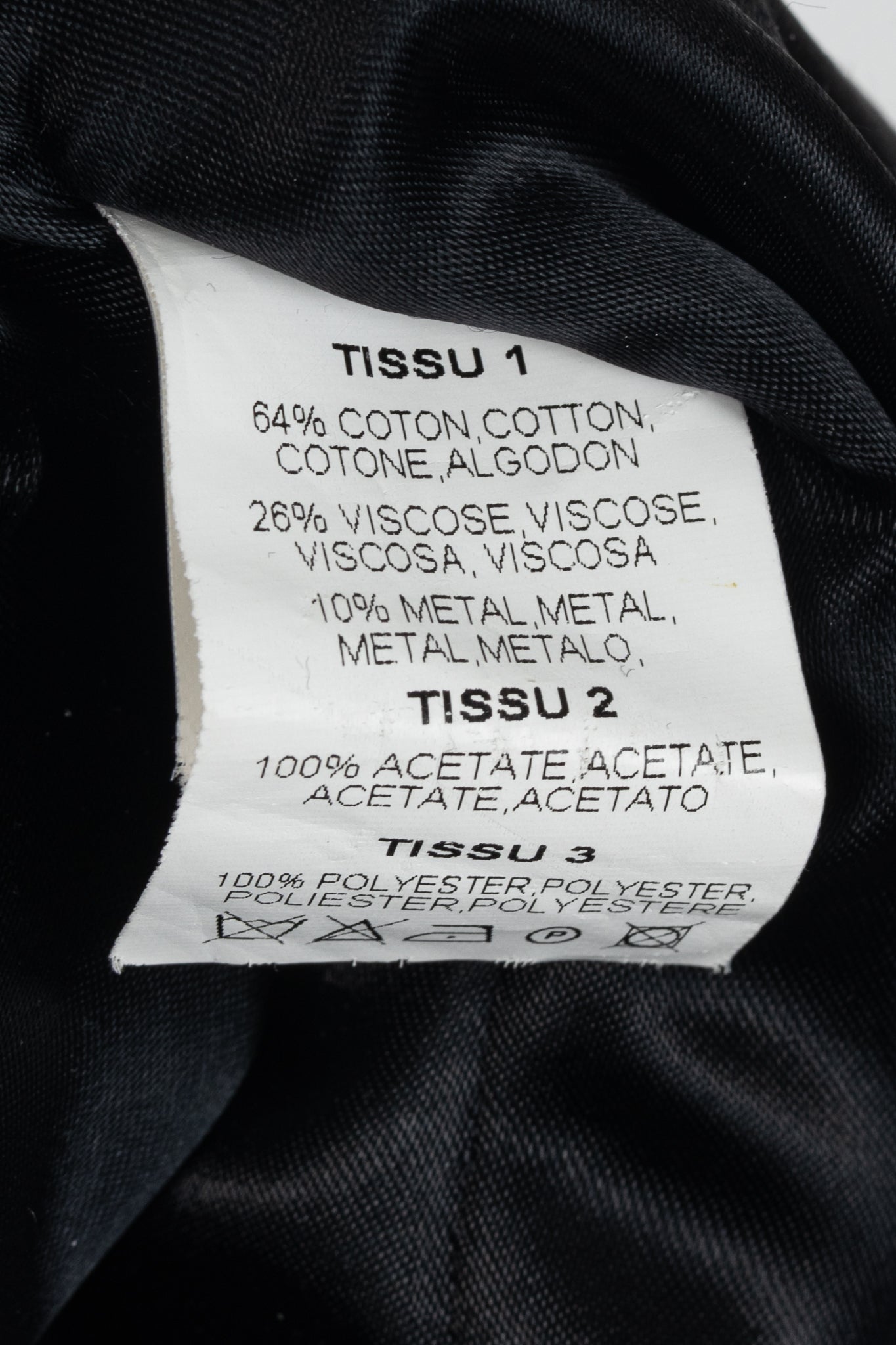Aventures des Toiles Black Cotton Abstract-Print Zip Coat