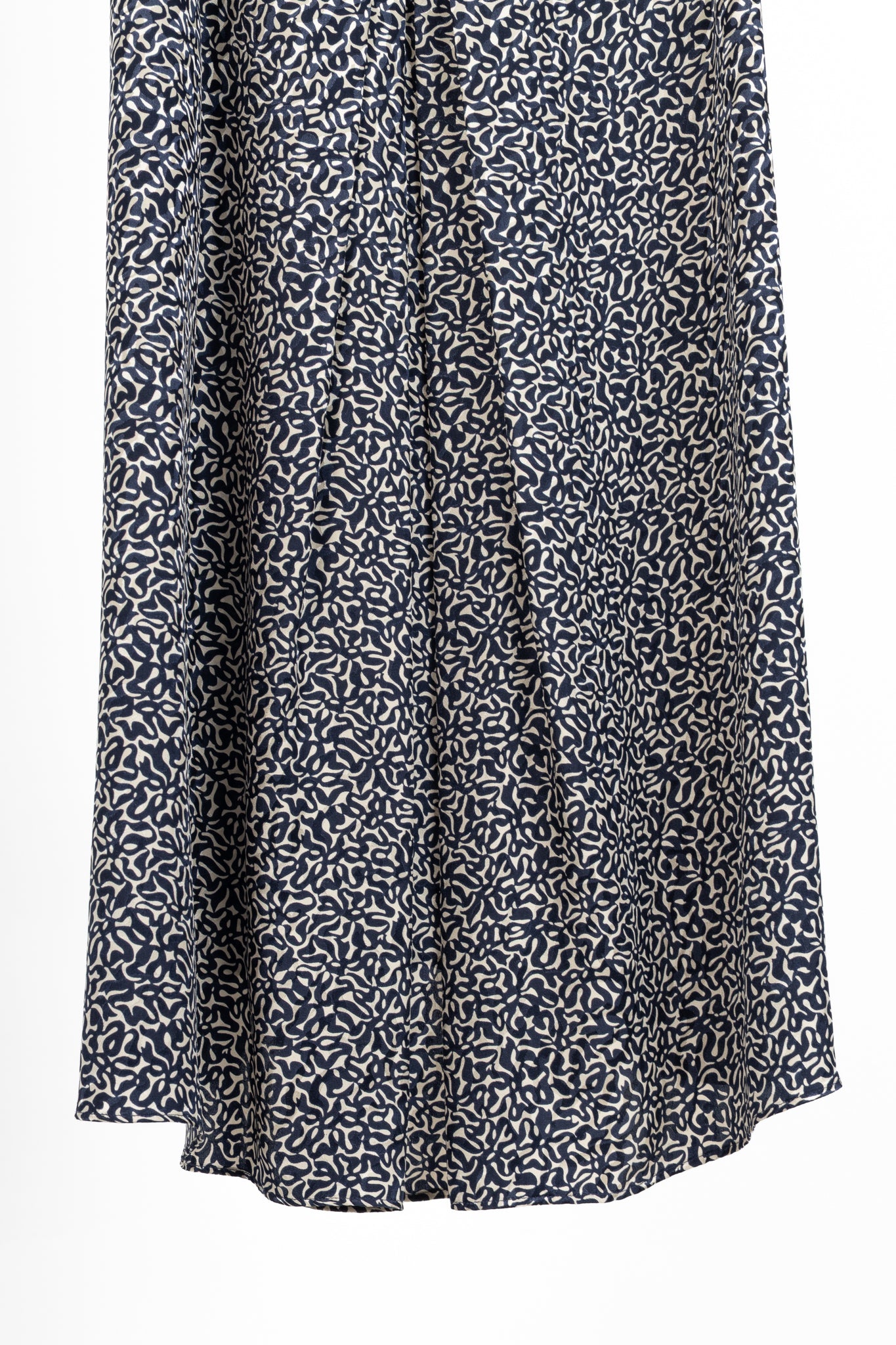 Balenciaga Navy Abstract-Print Silk-Satin Mini Dress