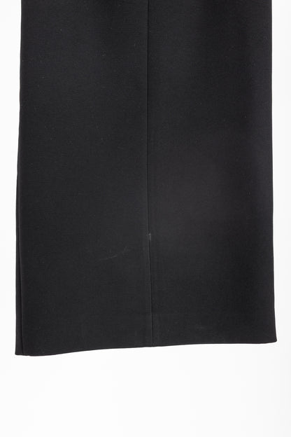 Balenciaga Black Crepe Back-Pleat Sleeveless Dress