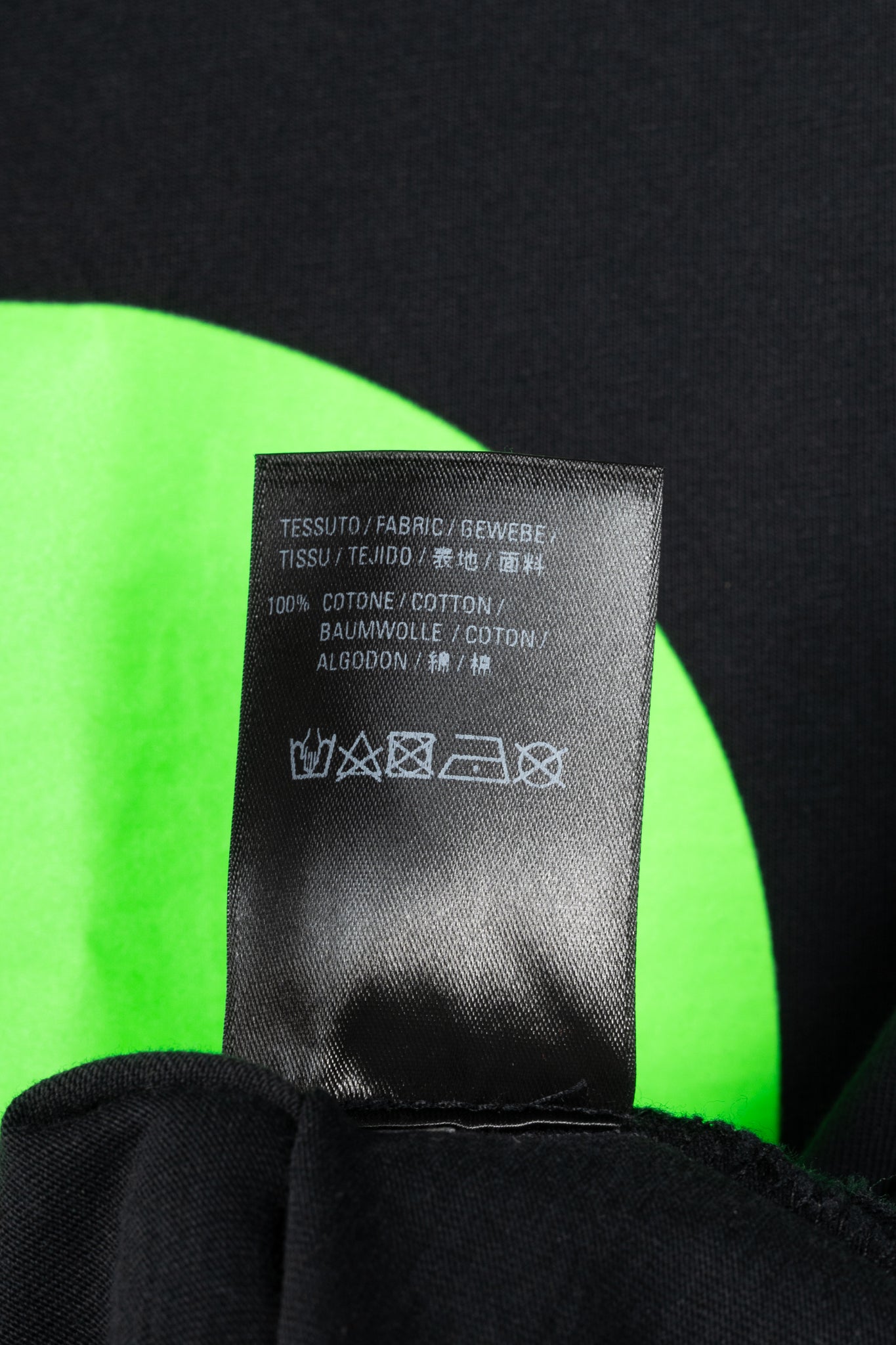 Balenciaga Black Alien-Graphic Distressed Cotton T-Shirt