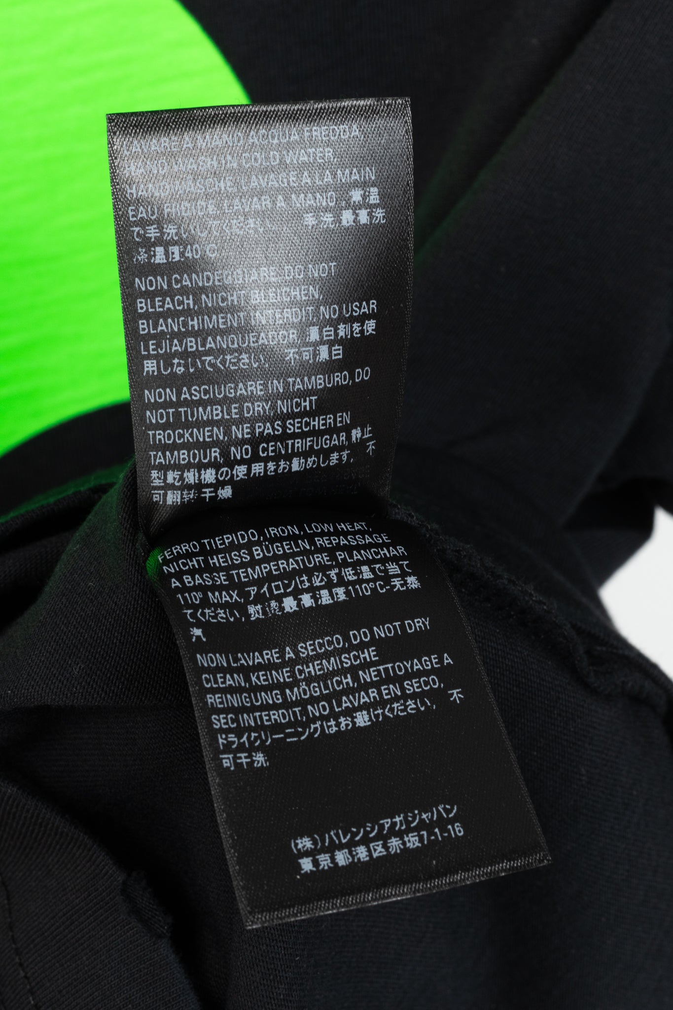 Balenciaga Black Alien-Graphic Distressed Cotton T-Shirt