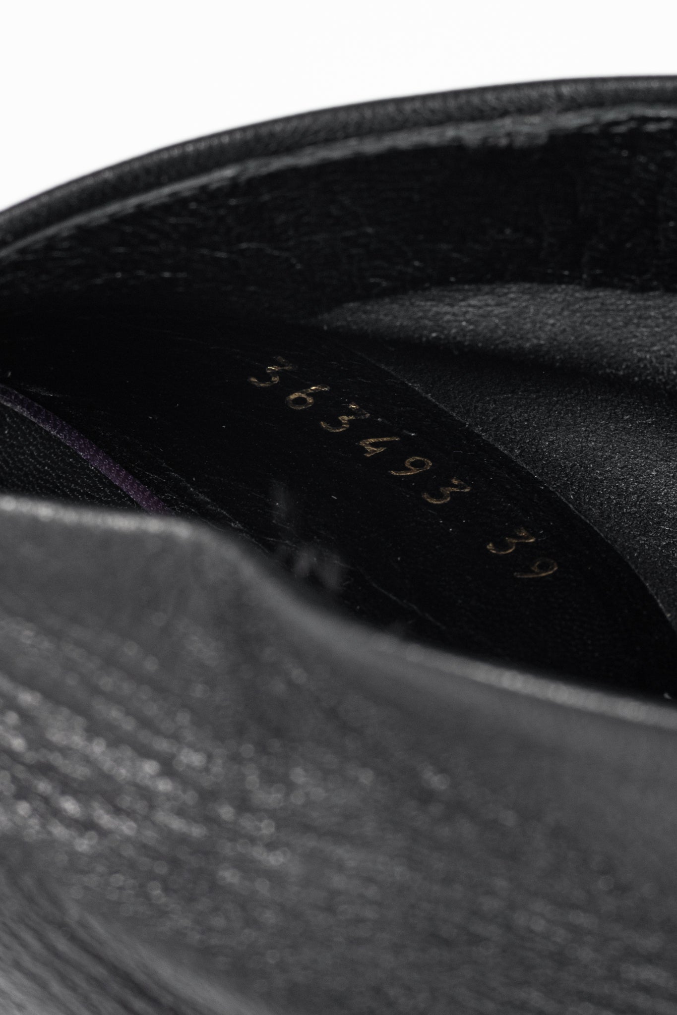 Balenciaga Black Leather Pointed-Toe Wedge Mules