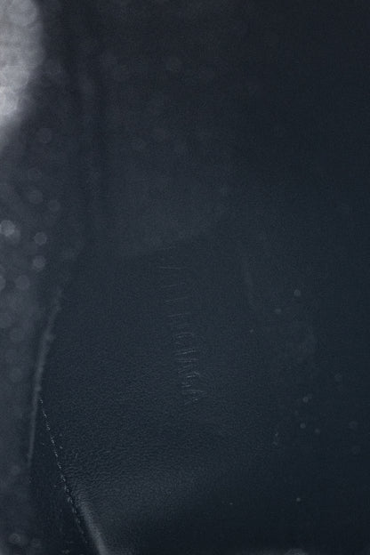 Balenciaga Knife 80 Black Glittered Stretch-Knit Ankle Boots