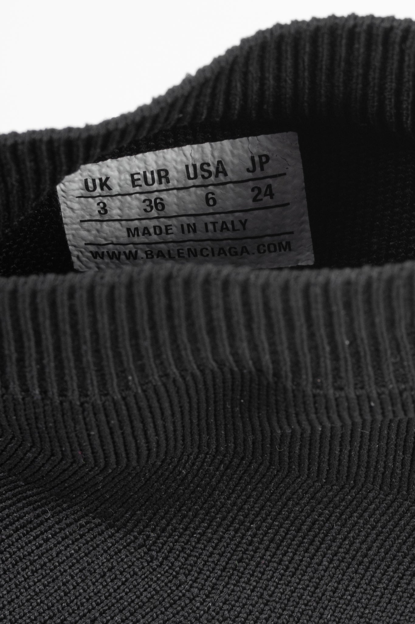 Balenciaga Speed Black & White Graffiti Knit Sock Sneakers