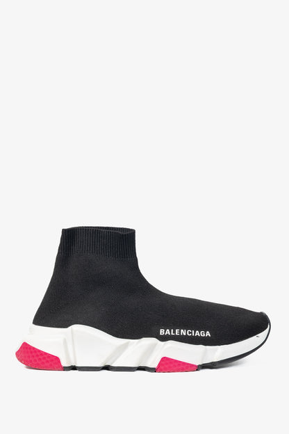 Balenciaga Speed "Black Pink" Knit Sock Trainers