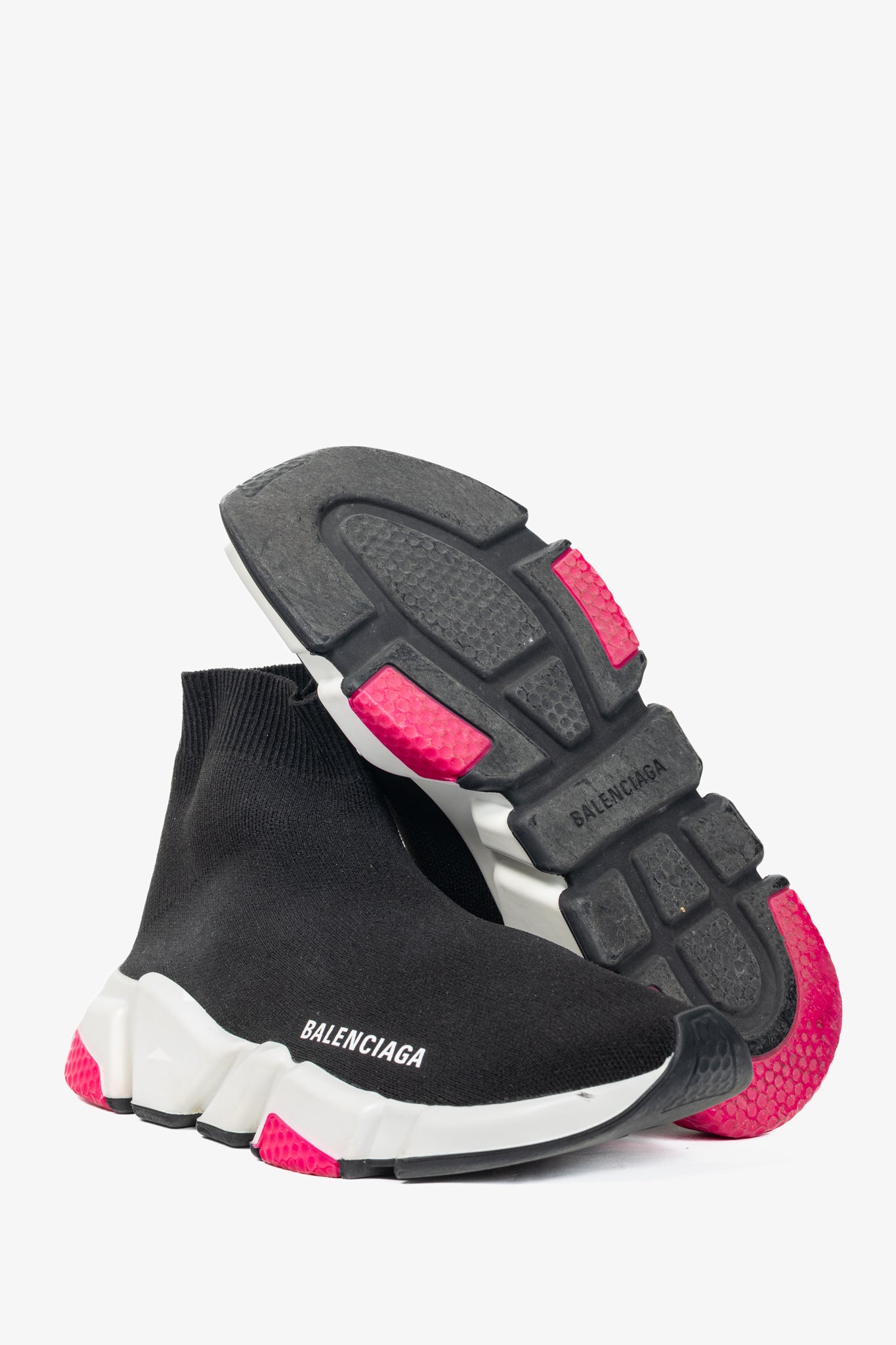 Balenciaga Speed "Black Pink" Knit Sock Trainers