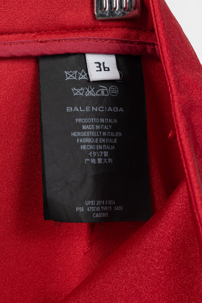 Balenciaga Resort 2017 Red High-Waisted Skinny Pants