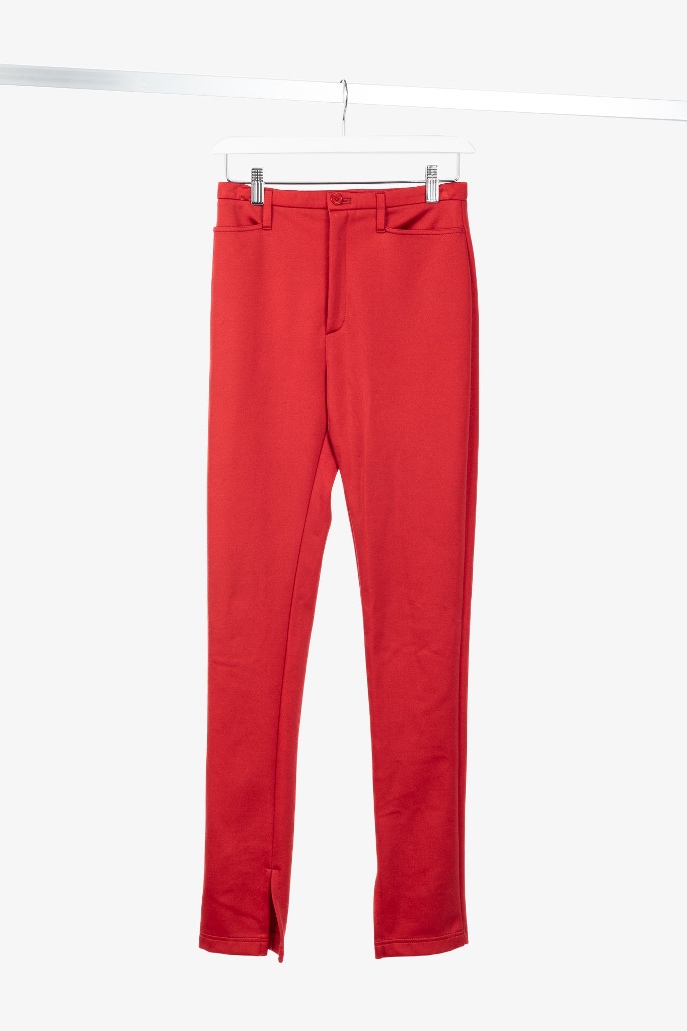 Balenciaga Resort 2017 Red High-Waisted Skinny Pants