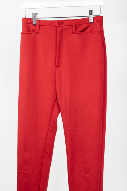 Balenciaga Resort 2017 Red High-Waisted Skinny Pants