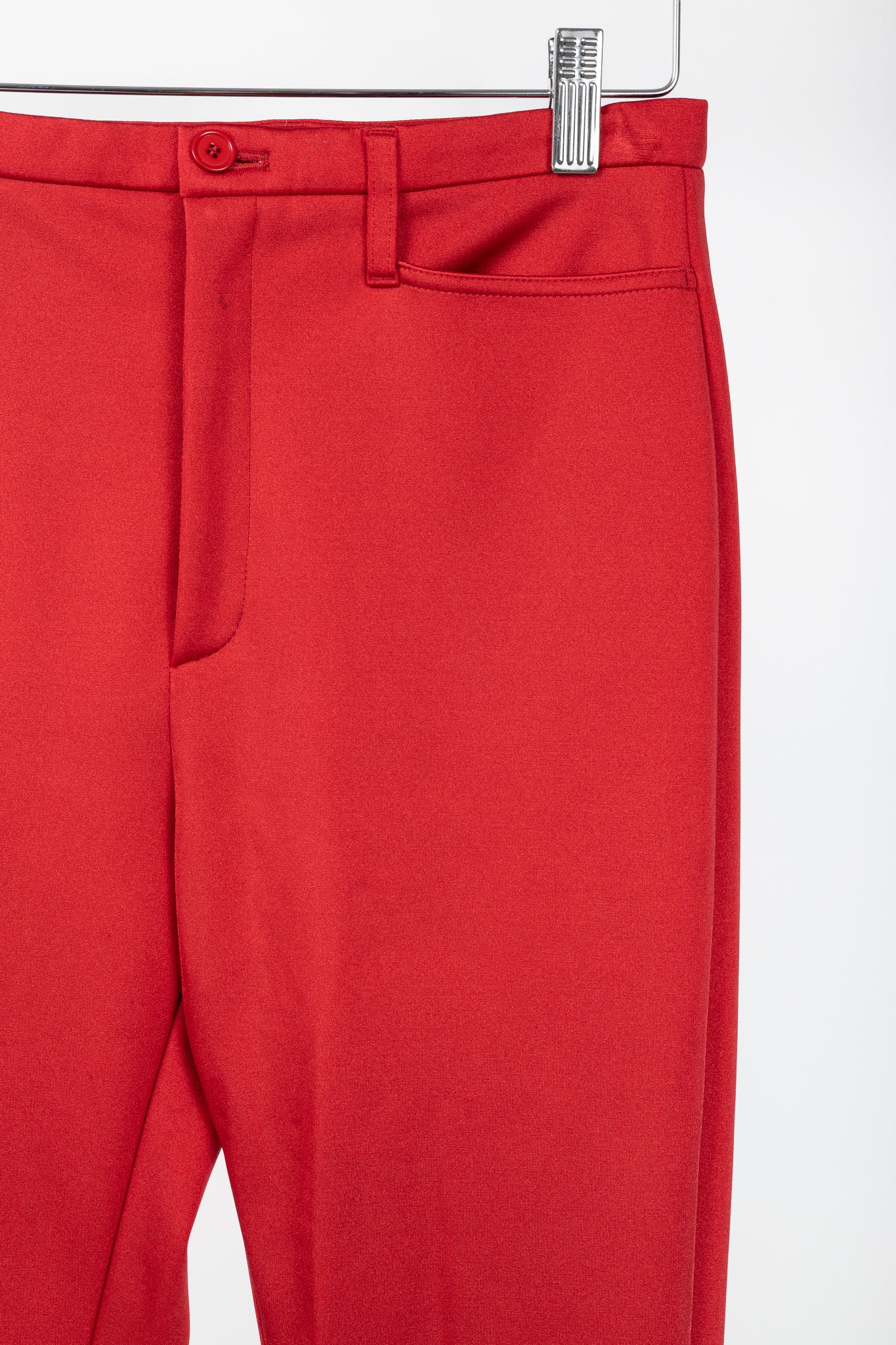 Balenciaga Resort 2017 Red High-Waisted Skinny Pants