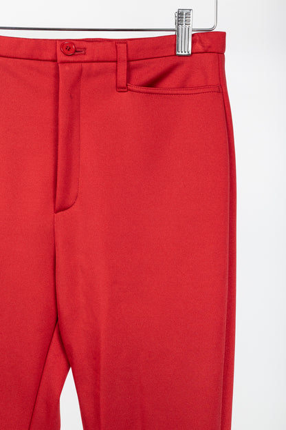 Balenciaga Resort 2017 Red High-Waisted Skinny Pants