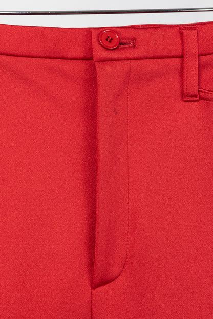 Balenciaga Resort 2017 Red High-Waisted Skinny Pants