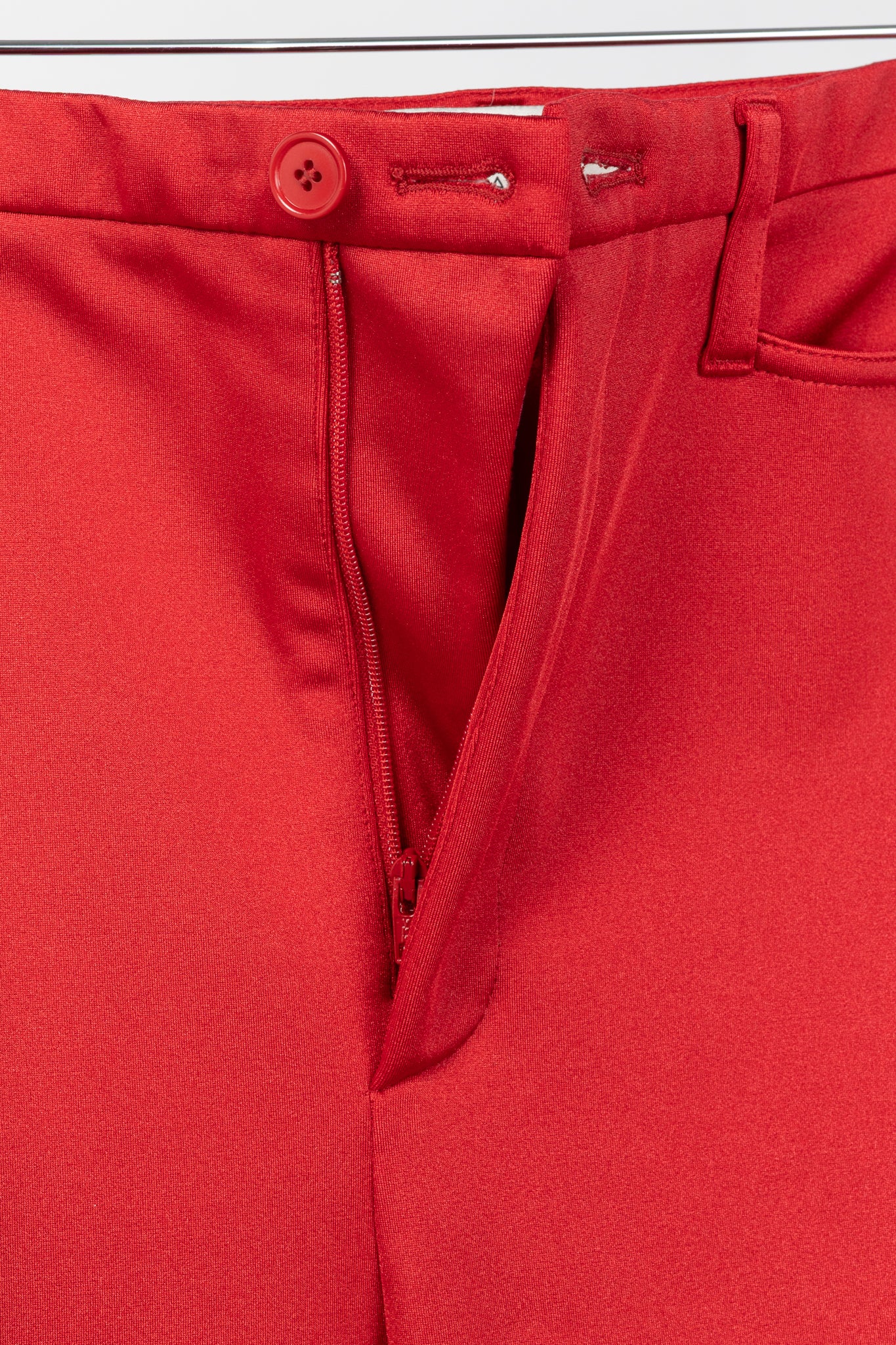 Balenciaga Resort 2017 Red High-Waisted Skinny Pants
