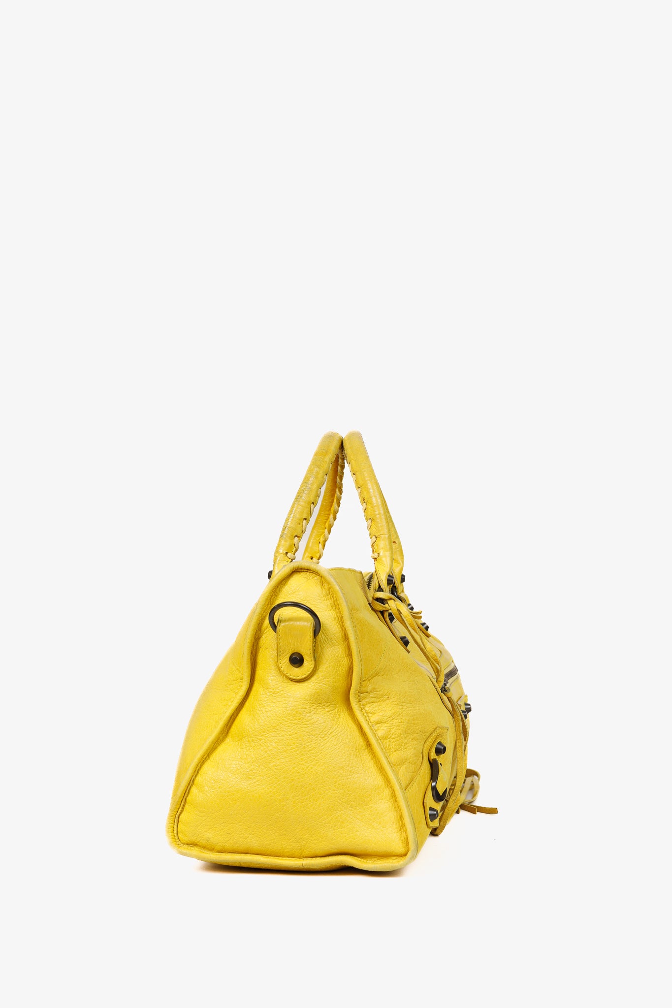 Balenciaga Part Time Mimosa Leather Tassel Shoulder Bag