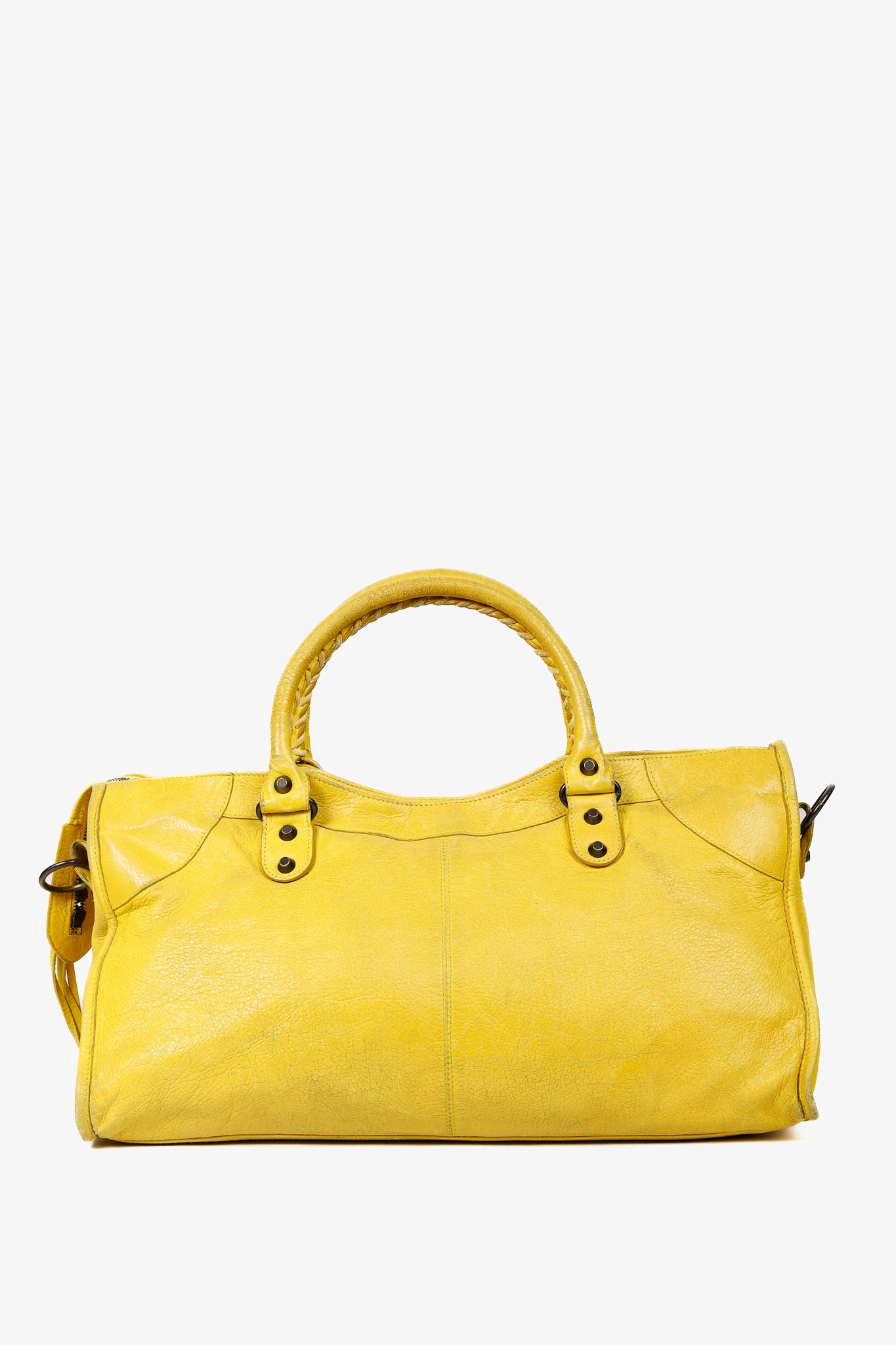 Balenciaga Part Time Mimosa Leather Tassel Shoulder Bag