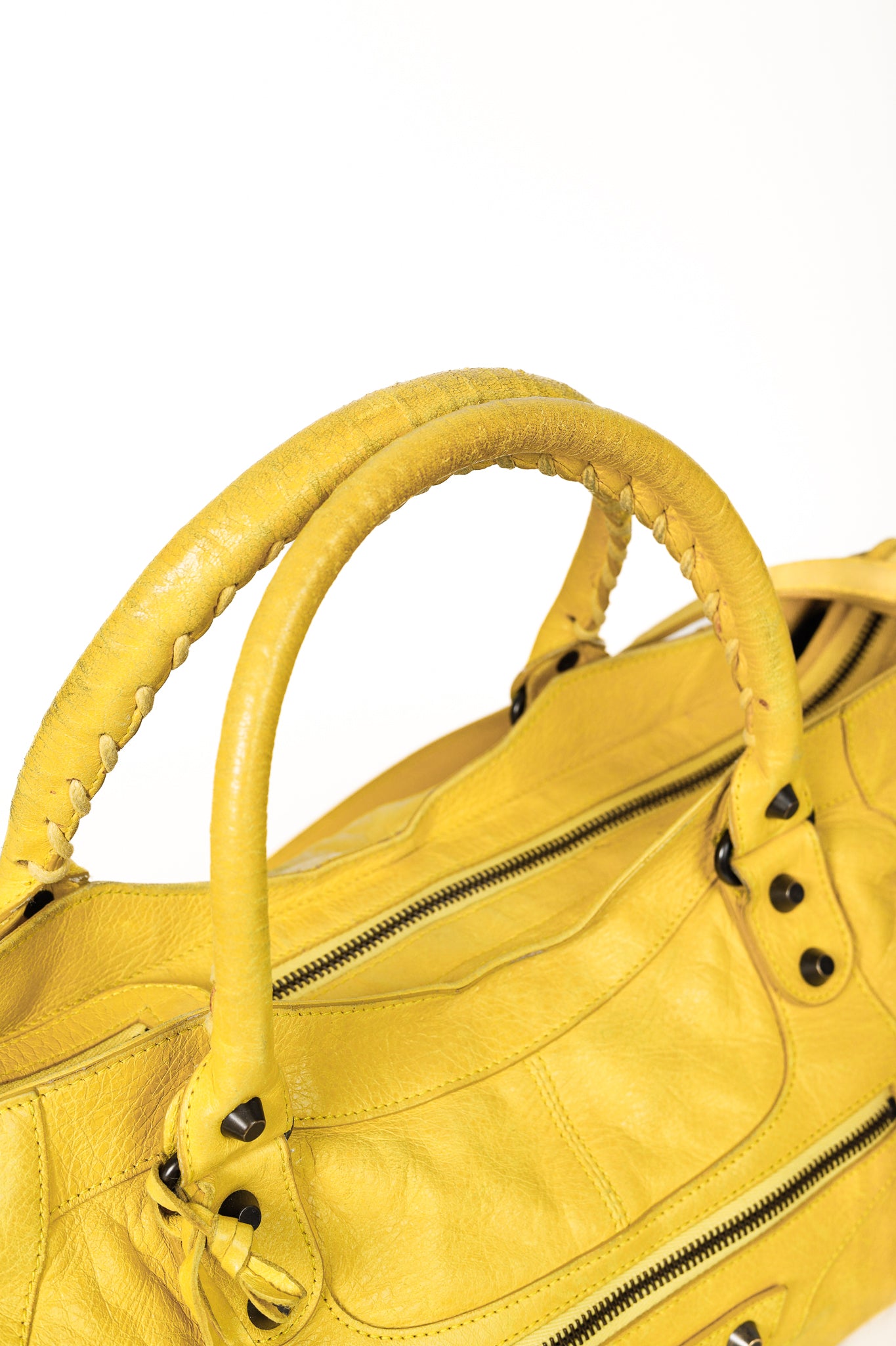 Balenciaga Part Time Mimosa Leather Tassel Shoulder Bag