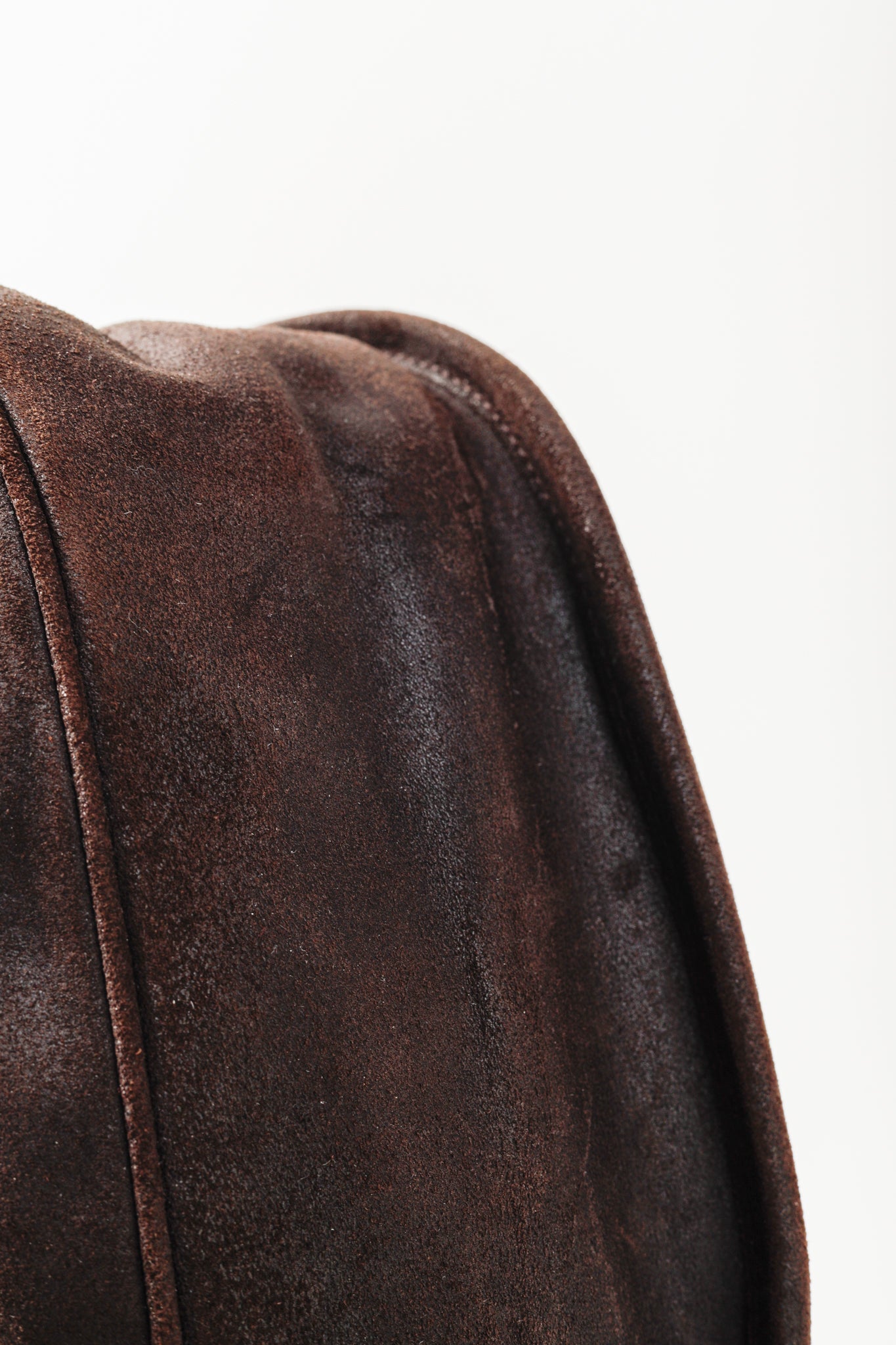 Balenciaga Brown Suede Saddle Work Bag