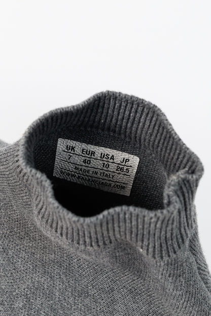 Balenciaga Speed LT Dark Grey New Kine Knit High-Top Sneakers
